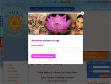 Tablet Screenshot of himalayanyogainstitute.com